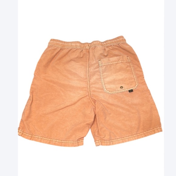 Orange Drawstring swim Shorts bathing suit boys 12/14 - Picture 2 of 7